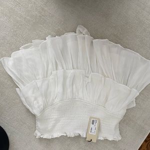 Womens mixology gab and kate white ruffle skort